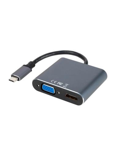 Nanocable converosr usb-c a hdmi/vga/usb3.0/pd