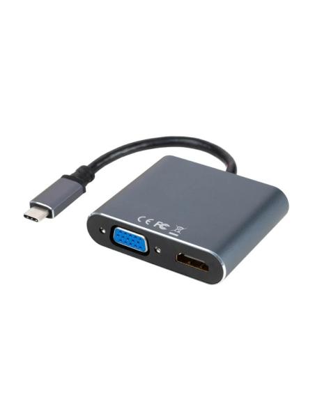 Nanocable converosr usb-c a hdmi/vga/usb3.0/pd