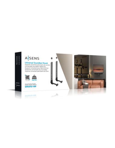 SOPORTE UNIVERSAL PARA BARRA DE SONIDO NEGRO AISENS SPK01U-189
