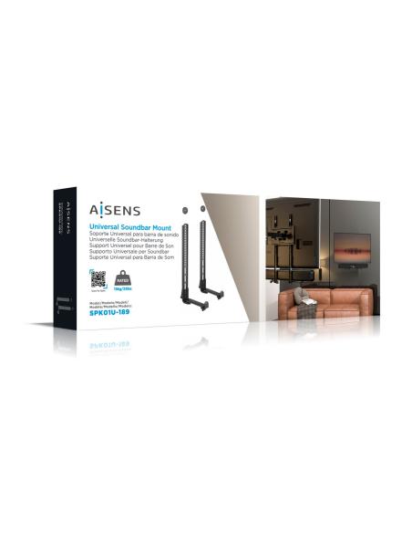 SOPORTE UNIVERSAL PARA BARRA DE SONIDO NEGRO AISENS SPK01U-189
