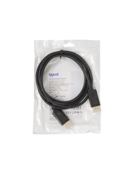 Iggual cable displayport (m) 1.2 4k@60hz 1,8 m