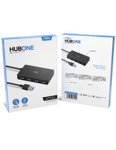 HUB USB NOX HUB ONE 3.0 USB PORTS HUB 4 PUERTOS EXTERNO NXLITEHUBONE
