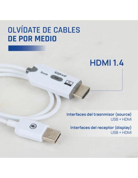 Iggual transmisor y receptor hdmi fhd inalámbrico