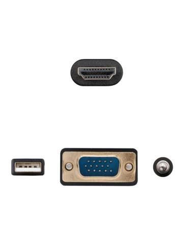 Nanocable conversor vga+audio a hdmi m-m 1,8 m
