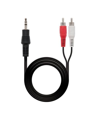 Nanocable cable audio estereo 3.5/m-2xrca/m, 10 m