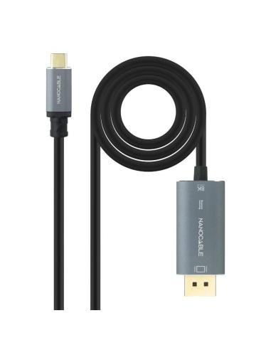 Nanocable cable usb-c/m-dp/m bidireccional 2 m