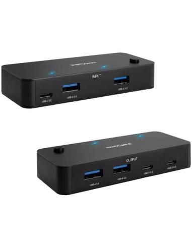 Nanocable switch 2xusb3.0+usb-c 5v a 2xusb-a3.0