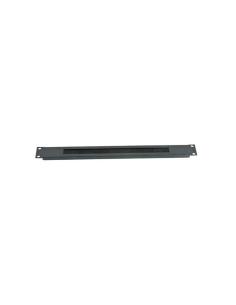 2lan panel pasacables de cepillo 19" 1u metal