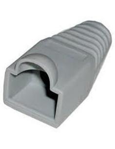 Nanocable funda conector rj45 plastico gris 10 und