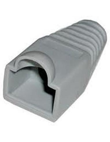 Nanocable funda conector rj45 plastico gris 10 und