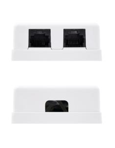 Nanocable roseta superficie cat.6 utp 2tomas blanc