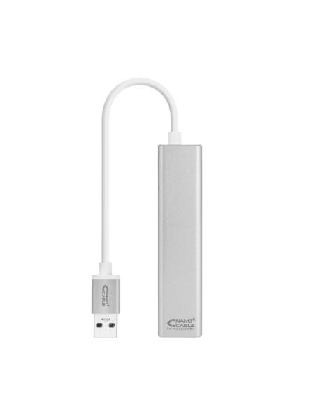 Nanocable conversor usb 3.0 ethernet + 3xusb 3.0