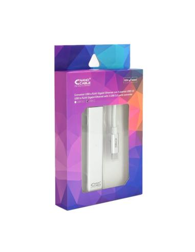 Nanocable conversor usb-c ethernet +3xusb 3.0
