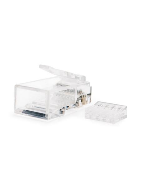 Nanocable conector rj45 categoria 6 utp 100 und.