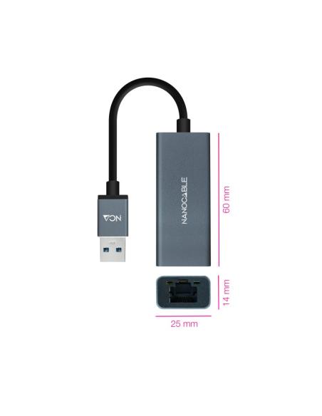 Nanocable conversor usb 3.0 a ethernet gigabit