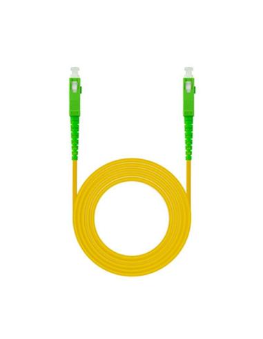Nanocable cable fibra sc/apc lszh amarillo 15m