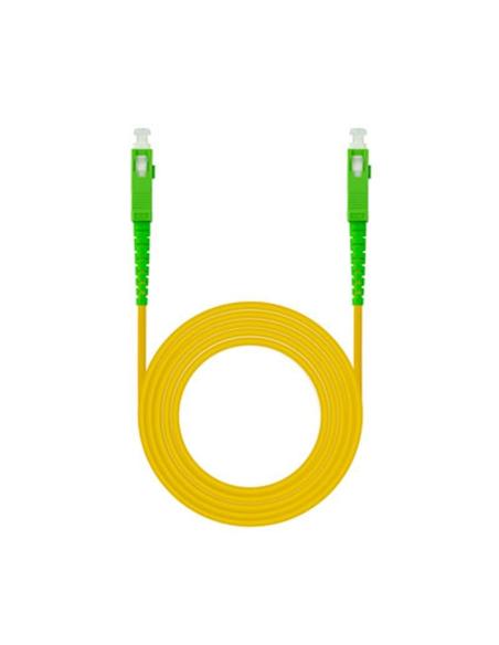 Nanocable cable fibra sc/apc lszh amarillo 15m