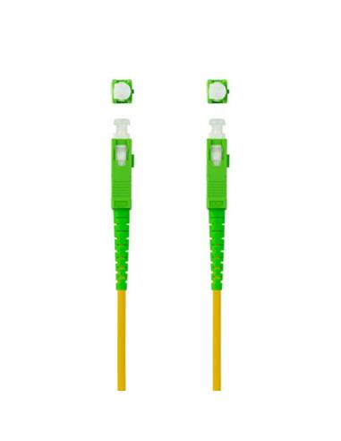 Nanocable cable fibra sc/apc lszh amarillo 15m
