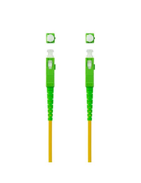 Nanocable cable fibra sc/apc lszh amarillo 15m