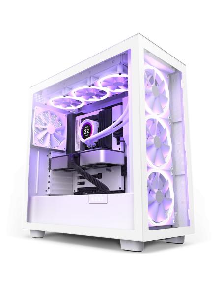 CAJA ATX SEMITORRE NZXT H7 ELITE RGB BLANCA CRISTAL CM-H71EW-02