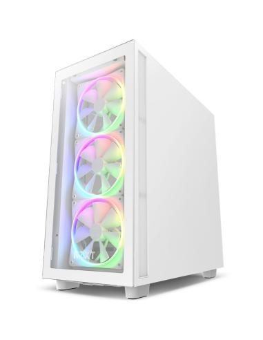 CAJA ATX SEMITORRE NZXT H7 ELITE RGB BLANCA CRISTAL CM-H71EW-02