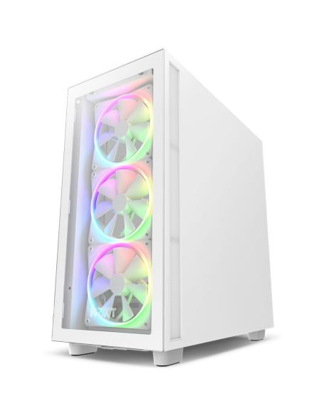 CAJA ATX SEMITORRE NZXT H7 ELITE RGB BLANCA CRISTAL CM-H71EW-02