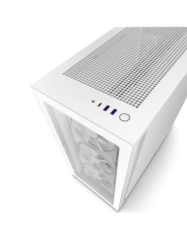 CAJA ATX SEMITORRE NZXT H7 ELITE RGB BLANCA CRISTAL CM-H71EW-02