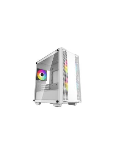 CAJA MICRO-ATX SEMITORRE DEEPCOOL CC360 ARGB C.TEMPLADO 3 VENT. ARGB BLANCA