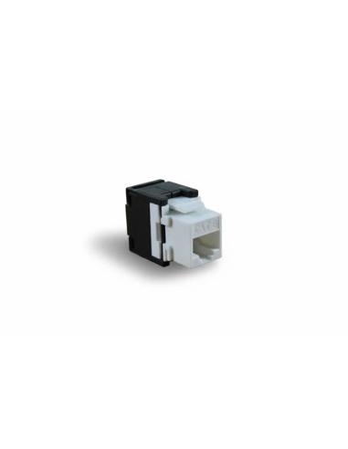 2lan conector rj45 cat.6 utp hembra tooless 180º.