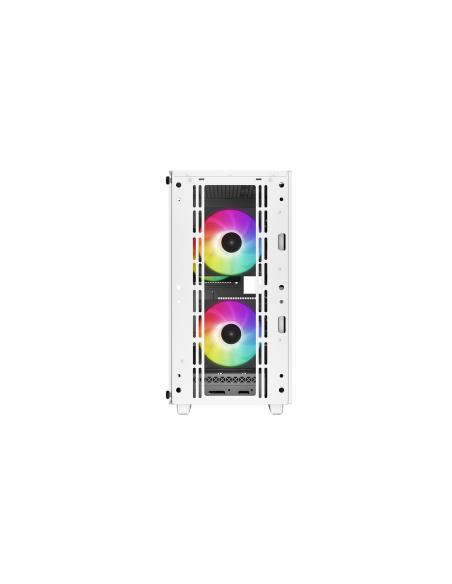 CAJA MICRO-ATX SEMITORRE DEEPCOOL CC360 ARGB C.TEMPLADO 3 VENT. ARGB BLANCA