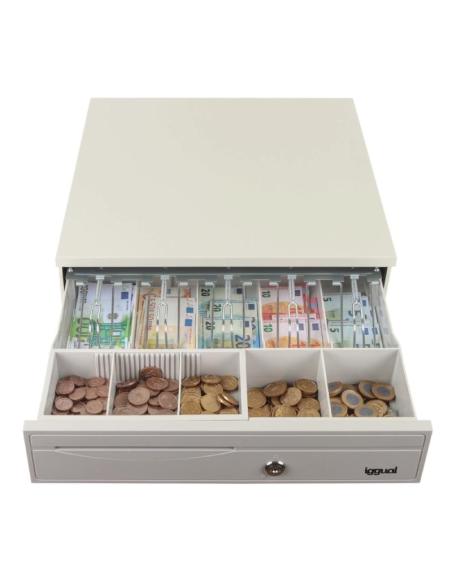 Iggual cajón portamonedas iron-30w 42cm 5+5 blanco