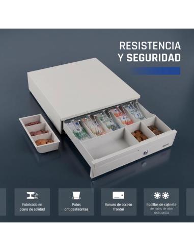 Iggual cajón portamonedas iron-30w 42cm 5+5 blanco