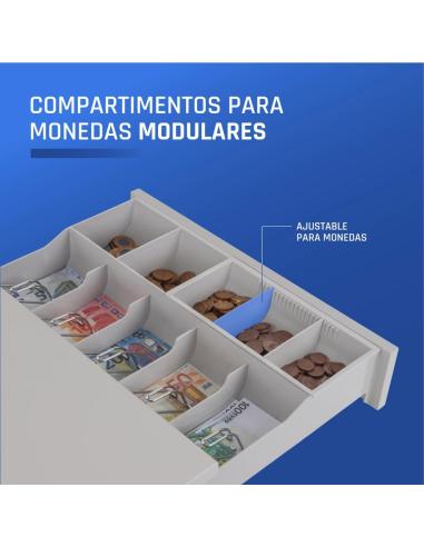 Iggual cajón portamonedas iron-30w 42cm 5+5 blanco
