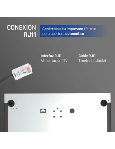 Iggual cajón portamonedas iron-30 42cm 5+5 negro