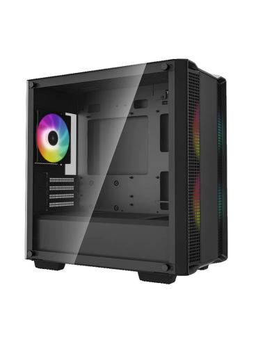 CAJA MICRO-ATX SEMITORRE DEEPCOOL CC360 ARGB C.TEMPLADO 3 VENT. ARGB