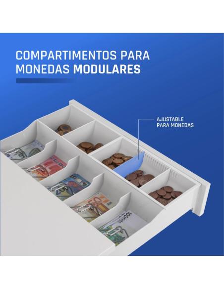 Iggual cajón portamonedas iron-30pw 5+5 blancopuro