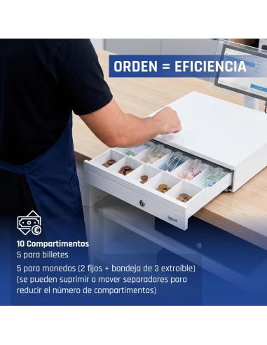 Iggual cajón portamonedas iron-30pw 5+5 blancopuro