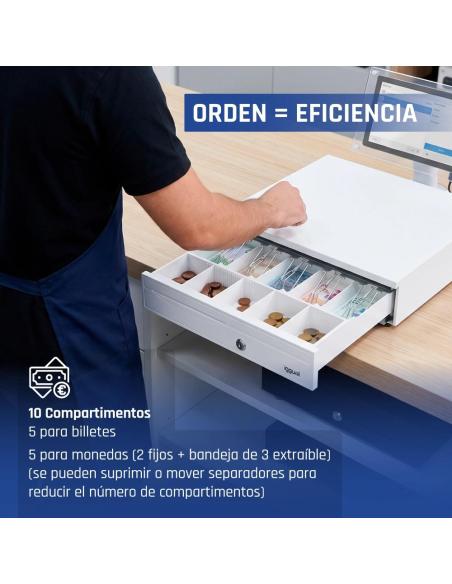 Iggual cajón portamonedas iron-30pw 5+5 blancopuro