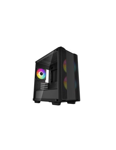 CAJA MICRO-ATX SEMITORRE DEEPCOOL CC360 ARGB C.TEMPLADO 3 VENT. ARGB