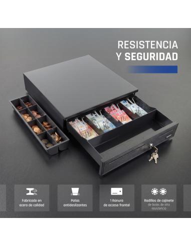 Iggual cajón portamonedas iron-20 42cm 4+8 negro