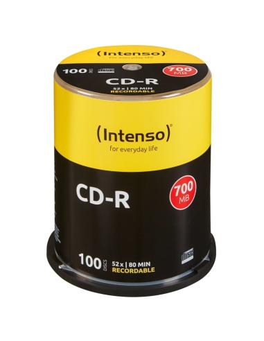 Intenso cd-r 700mb/80min tubo 100 unidades