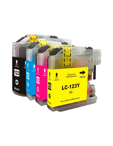 Inkoem cartucho compatible brother lc123xl amarill