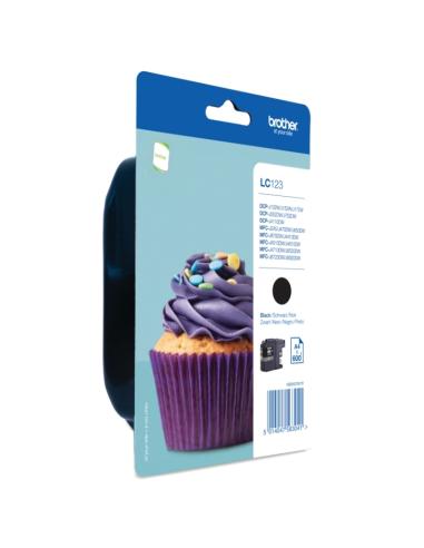 Brother cartucho lc123bkbp negro blister