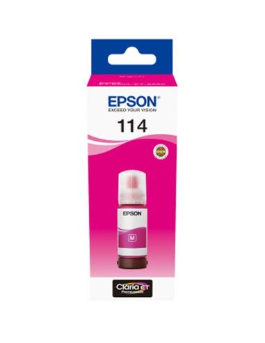 Epson botella tinta ecotank 114 magenta