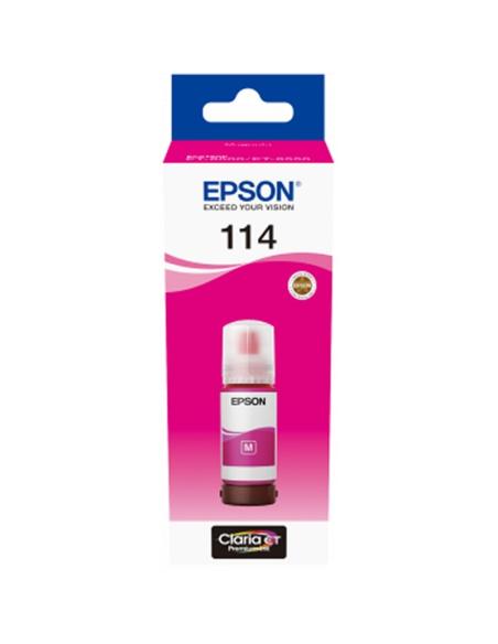 Epson botella tinta ecotank 114 magenta