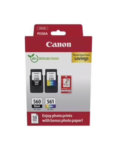Canon cartucho multipack pg-560 /cli-561+ papel fo