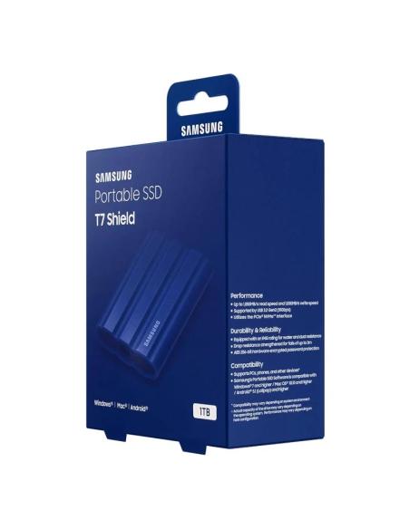Samsung t7 shield ssd externo 1tb nvme usb3.2 azul