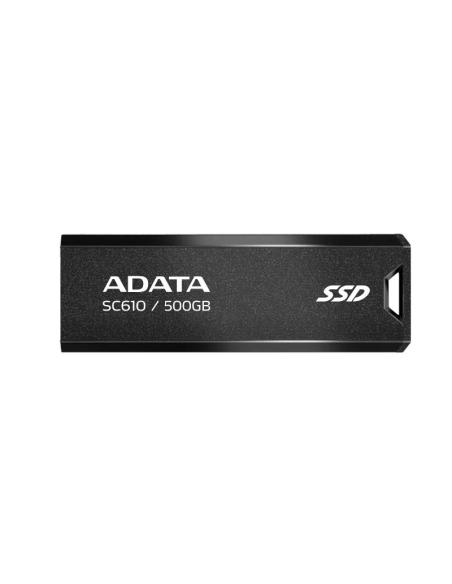 Adata sc610 ssd externo 500gb usb 3.2 gen2 negro