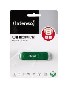 Intenso 3502460 lápiz usb 2.0 rainbow 8gb verde 2