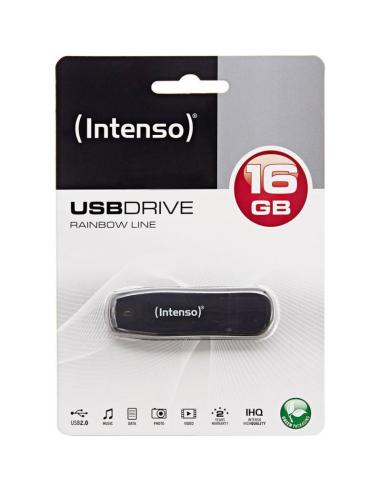 Intenso 3502470 lápiz usb 2.0 rainbow 16gb negro
